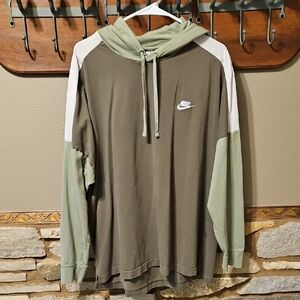 Nike Color Block Shirt Hoodie Size XL
